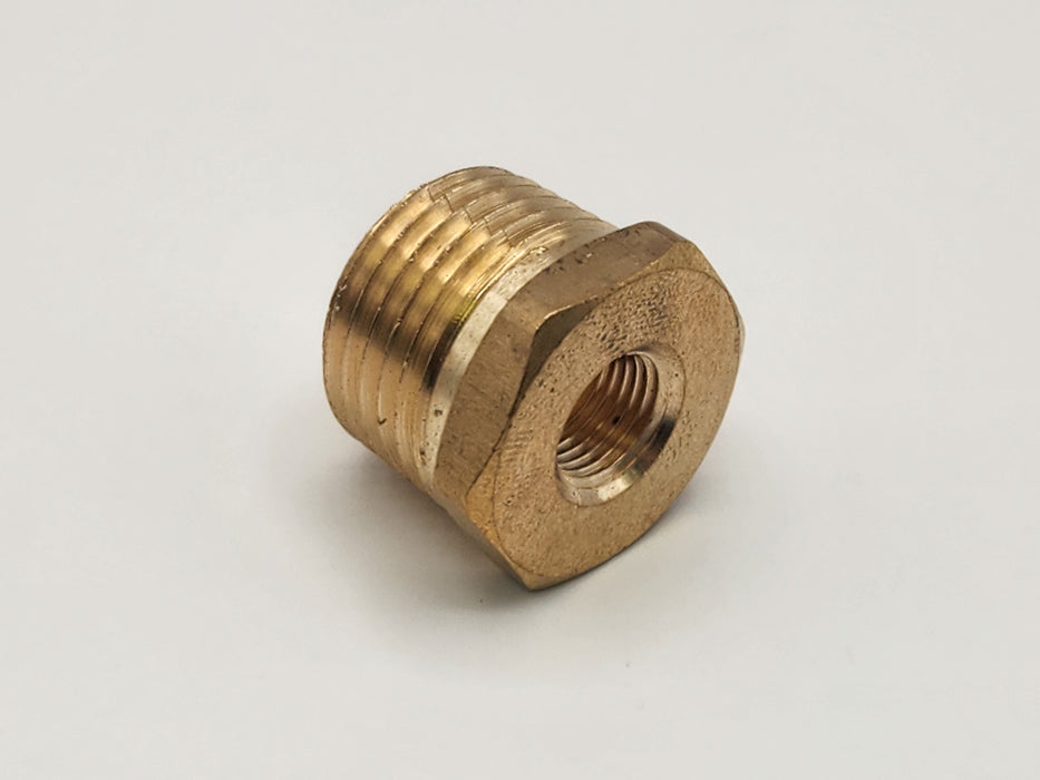 Fitting, Brass, Bushing, 1/2" Male x 1/8" Female NPT