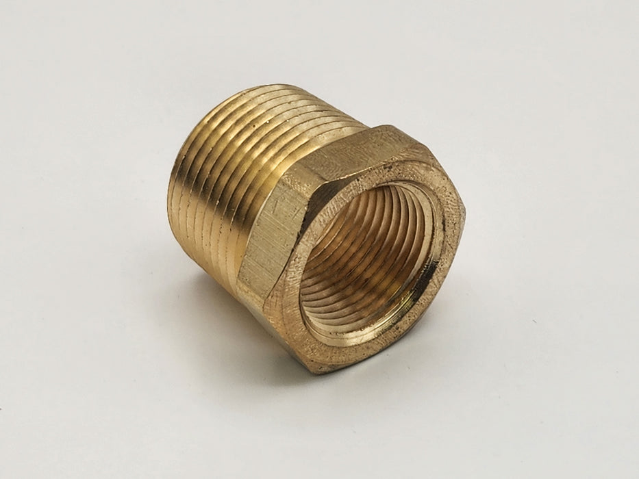 Fitting, Brass, Bushing, 1" Male x 3/4" Female NPT