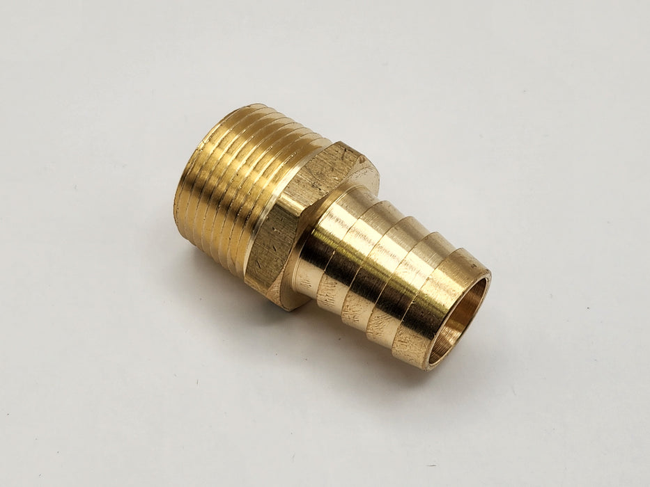 Fitting, Brass, Hose Barb, 3/4" Hose x 3/4" Male NPT