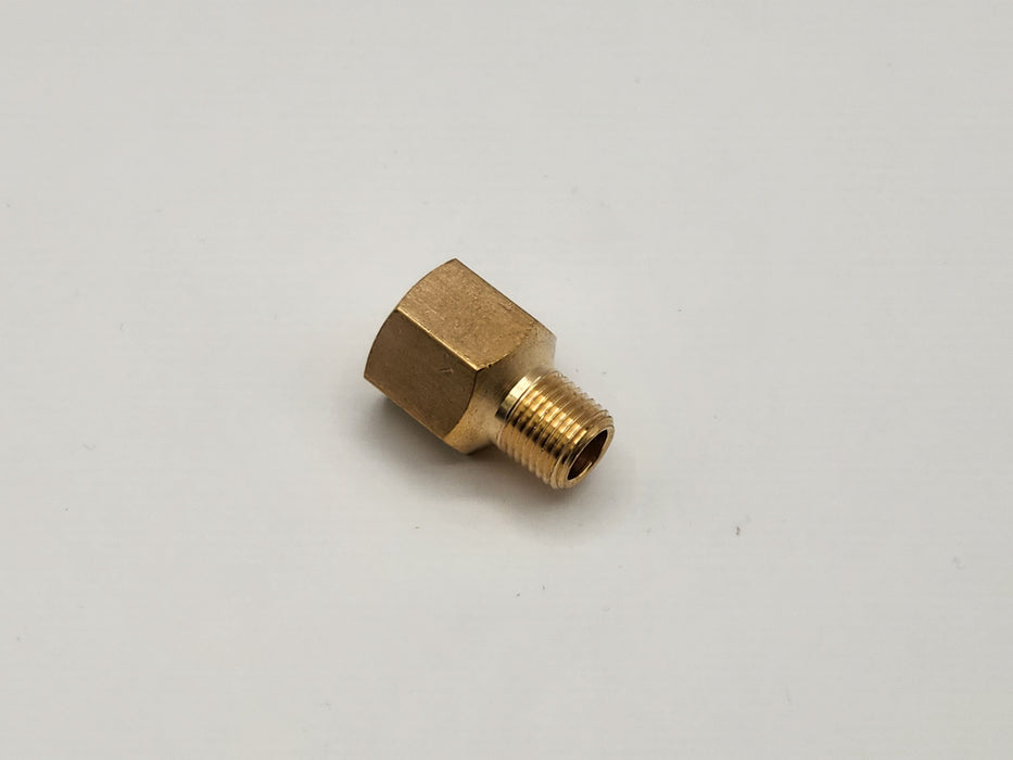 Fitting, Brass, Male x Female Reducing Connector, 1/4" Male x 1/8" Female NPT