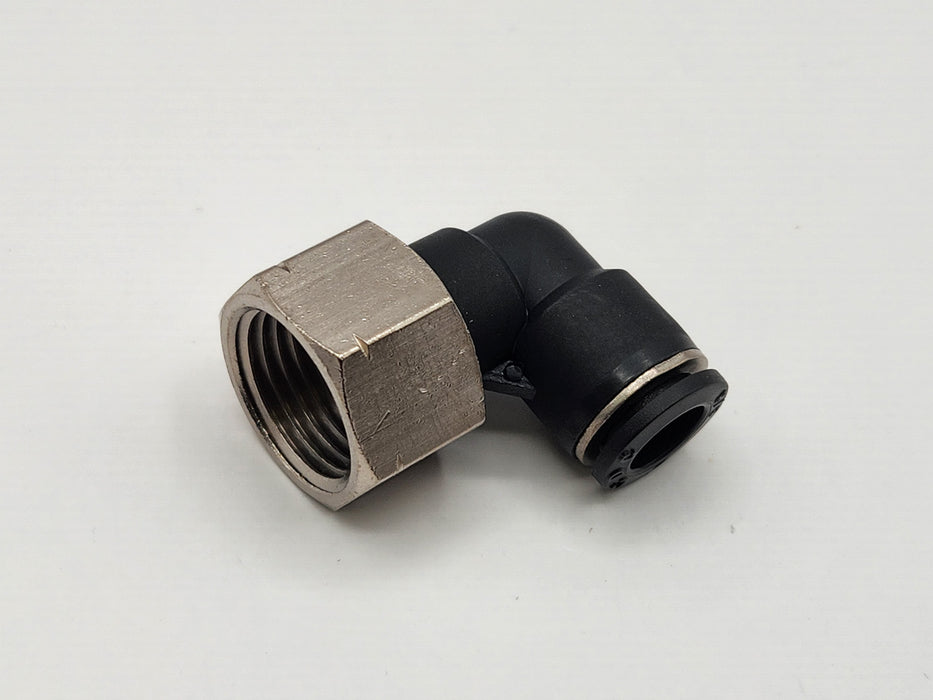 Fitting, PTC, Female Hex Elbow, 3/8" x 1/2" Female NPT