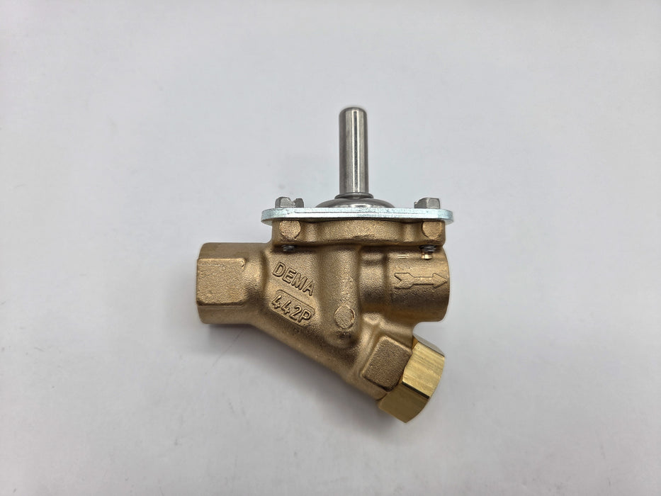 DEMA Brass Diaphragm Solenoid Valve, Normally Closed, 1/4" 125 PSI EPDM, Less Coil