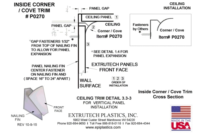 Extrutech Inside Corner