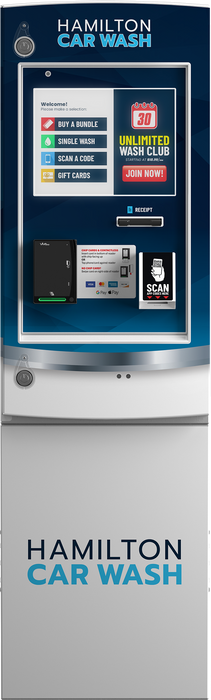 HAMILTON CTKAZFAAKZZZZZZ CTK Paystation Kiosk w/ID Tech VP6800, Door Wrap (Standard), Receipt Printer