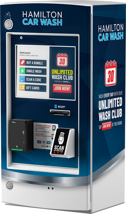 HAMILTON CTKAZFAAKZZZZZZ CTK Paystation Kiosk w/ID Tech VP6800, Door Wrap (Standard), Receipt Printer