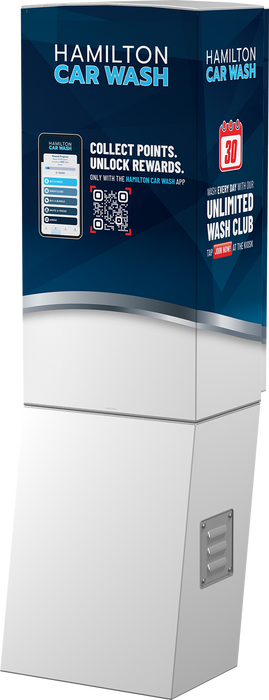 HAMILTON CTKAZFAAKZZZZZZ CTK Paystation Kiosk w/ID Tech VP6800, Door Wrap (Standard), Receipt Printer