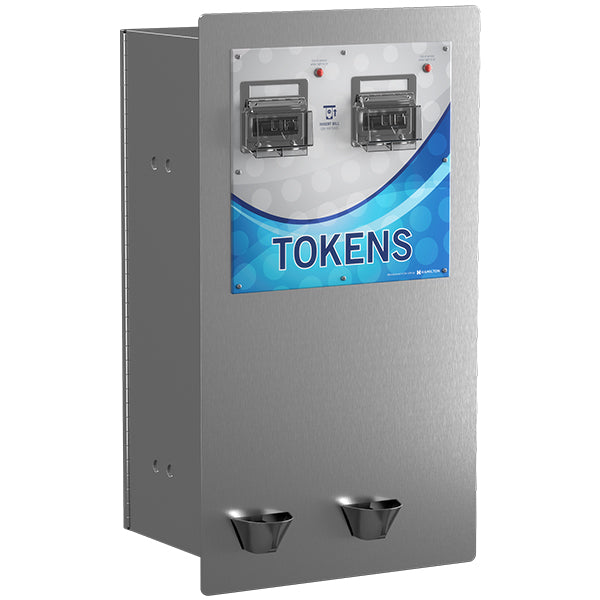 HAMILTON AE22EZZQQZAZZZZ DRS Double Rear-Load Changer, Two Coinco Validators, Two C-2000 Controllers, 9600 Quarter Capacity w/Quarters Faceplate