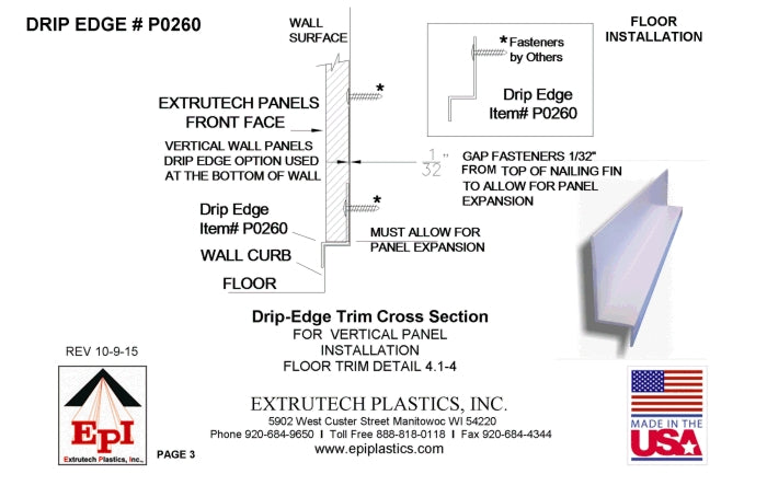 Extrutech Drip Edge