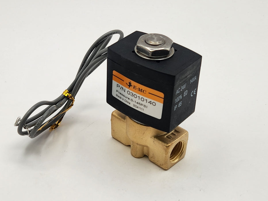 PDQ 03010140 VALVE,SOL,2WAY,NC,1/4"NPT,24VAC,BRASS