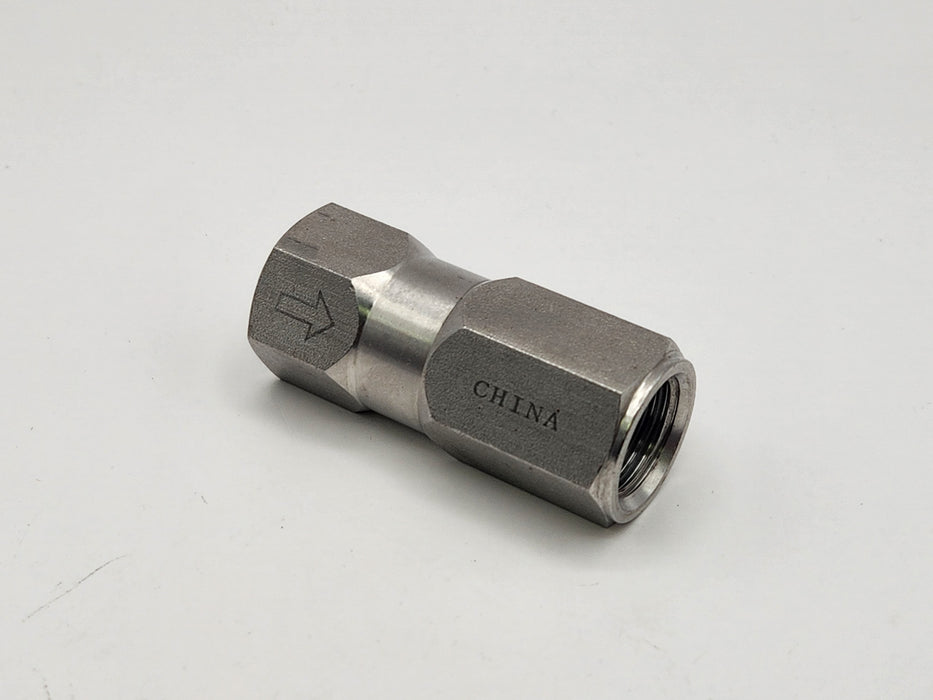 PDQ 03010149 VALVE,CHECK,3/8NPT,6500PSI,10.5GPM,SST