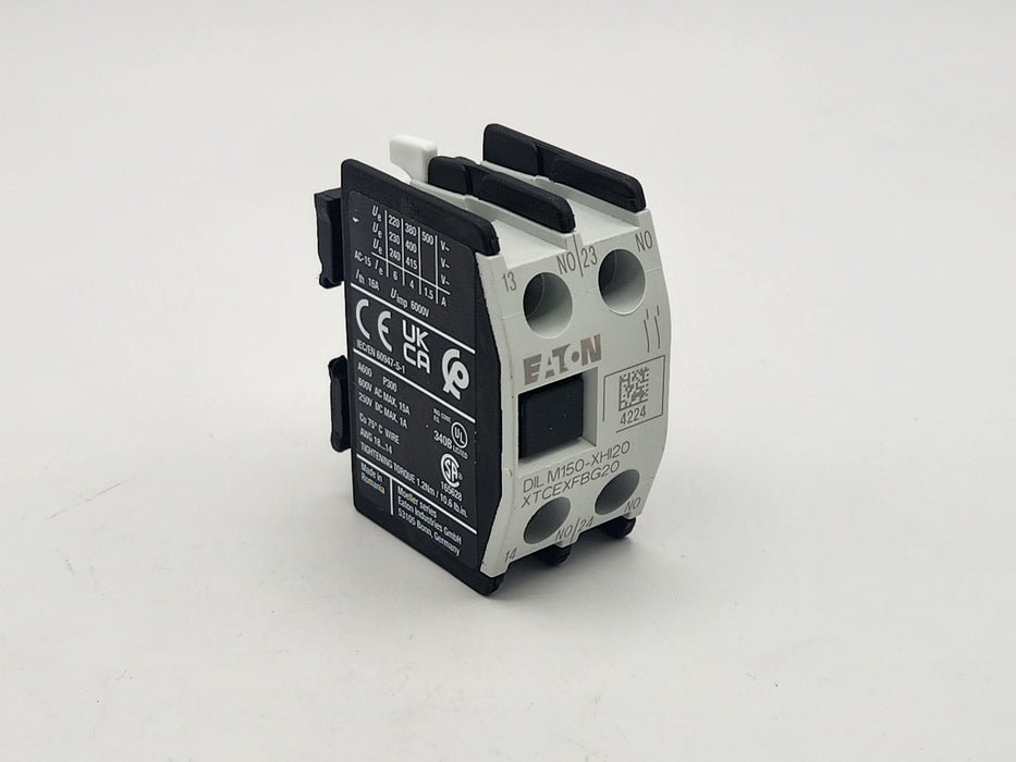 PDQ 04020038 CONTACTOR,AUX,2NO,16A,TOP-MT,EATON