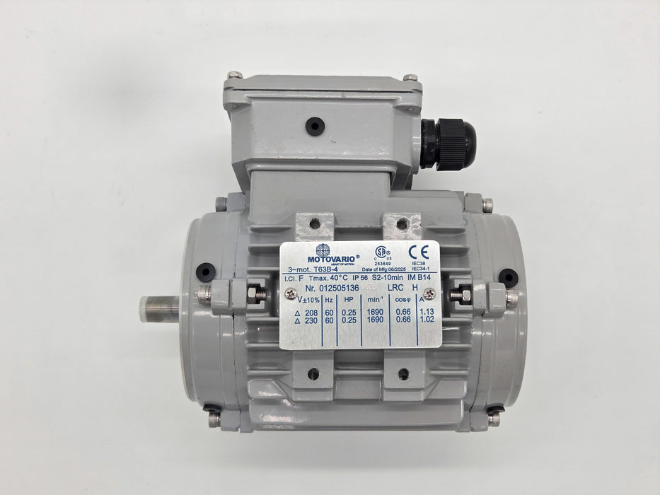 PDQ 04120088 MOTOR,0.25HP,1800,IEC63,230V,TENV