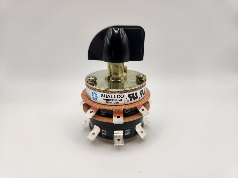 Shallco 8-Position Two Stack Rotary Switch, Quick Disconnect