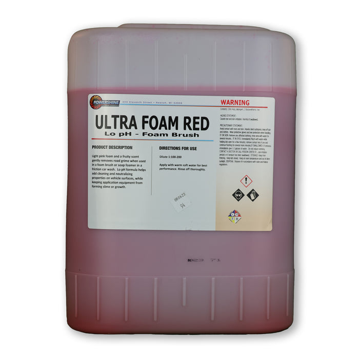 Powershine Ultra Foam Red 5 Gallon