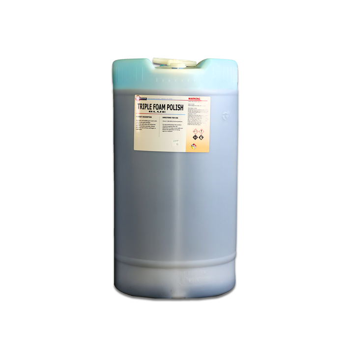 Powershine Bubblegum Triple-Foam Polish Blue 15 Gallon